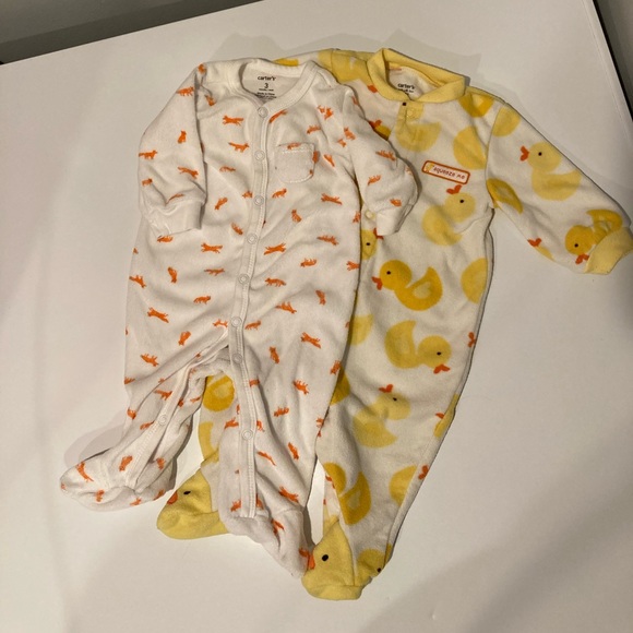 Carter’s Fox and Duck footies *lot of 2* - Picture 2 of 8